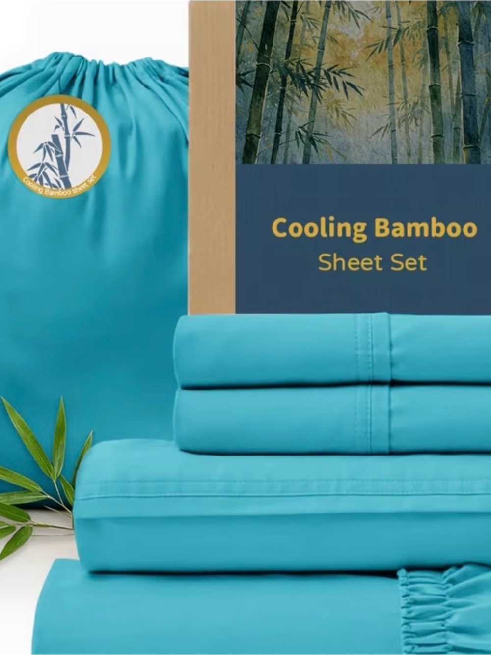 Cooling Bamboo Sheet Set - Teal